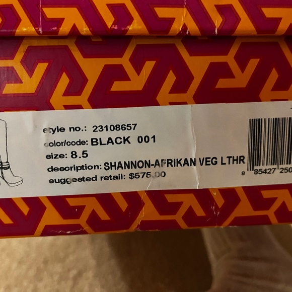 Tory Burch Black Heeled Boots - Picture 4 of 4